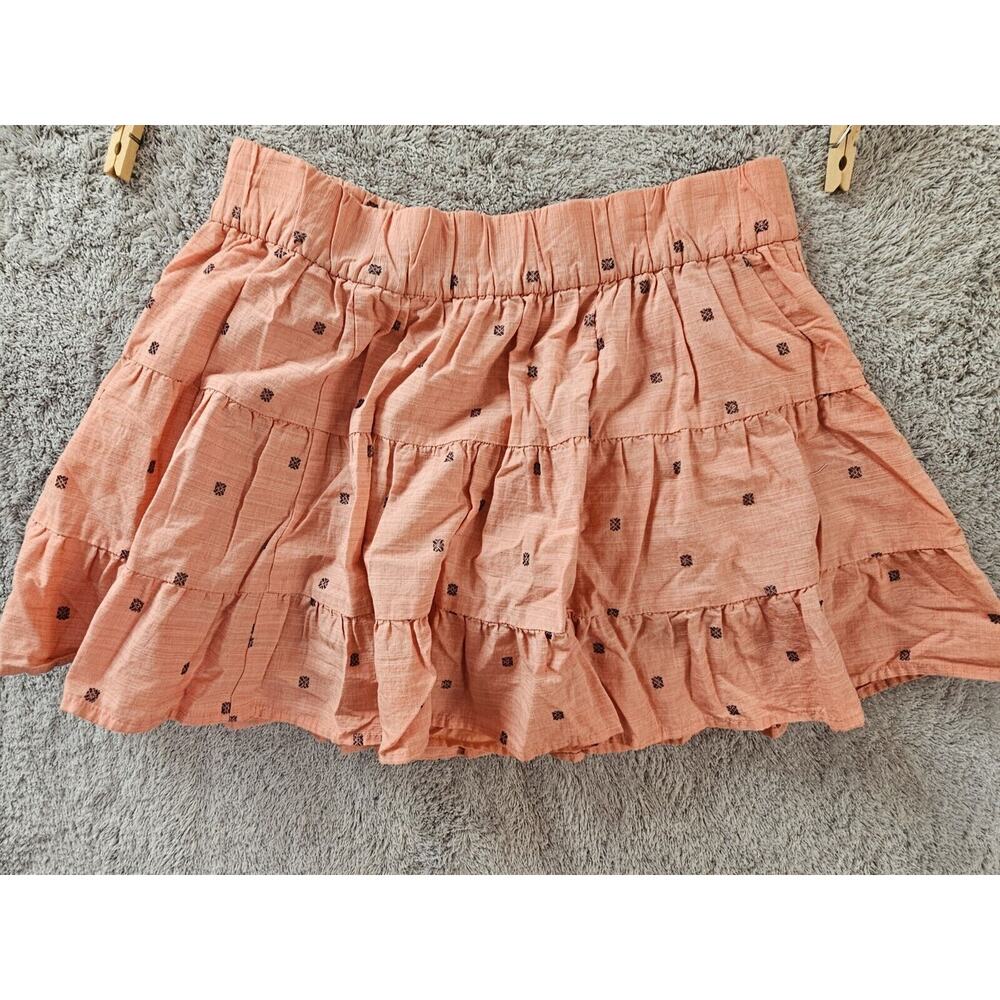 J Crew Women's Lined Mini Fit And Flare Skirt Peach Preppy Ladies Small 28